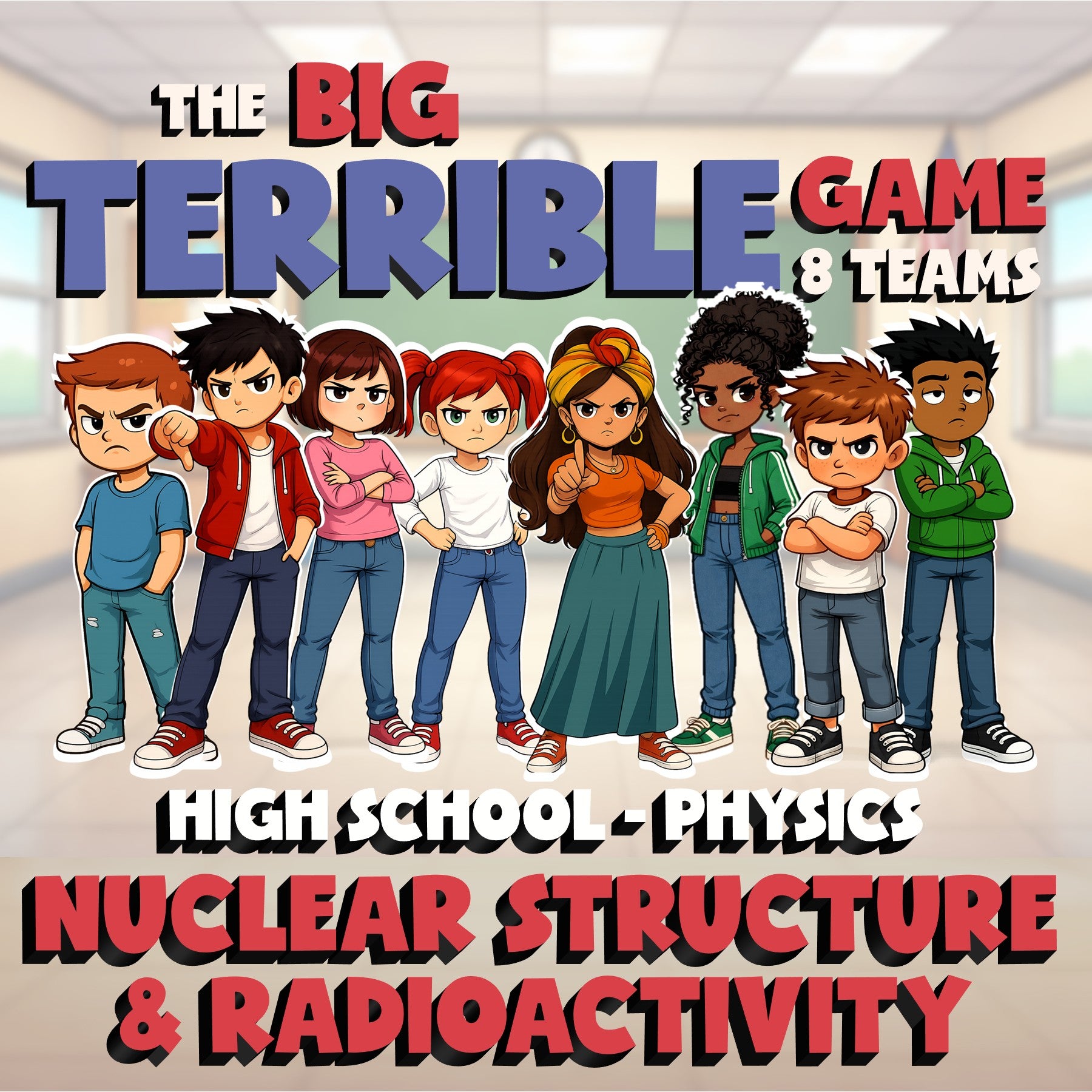 Nuclear Structure & Radioactivity BIG TERRIBLE GAME - Physics Science Review