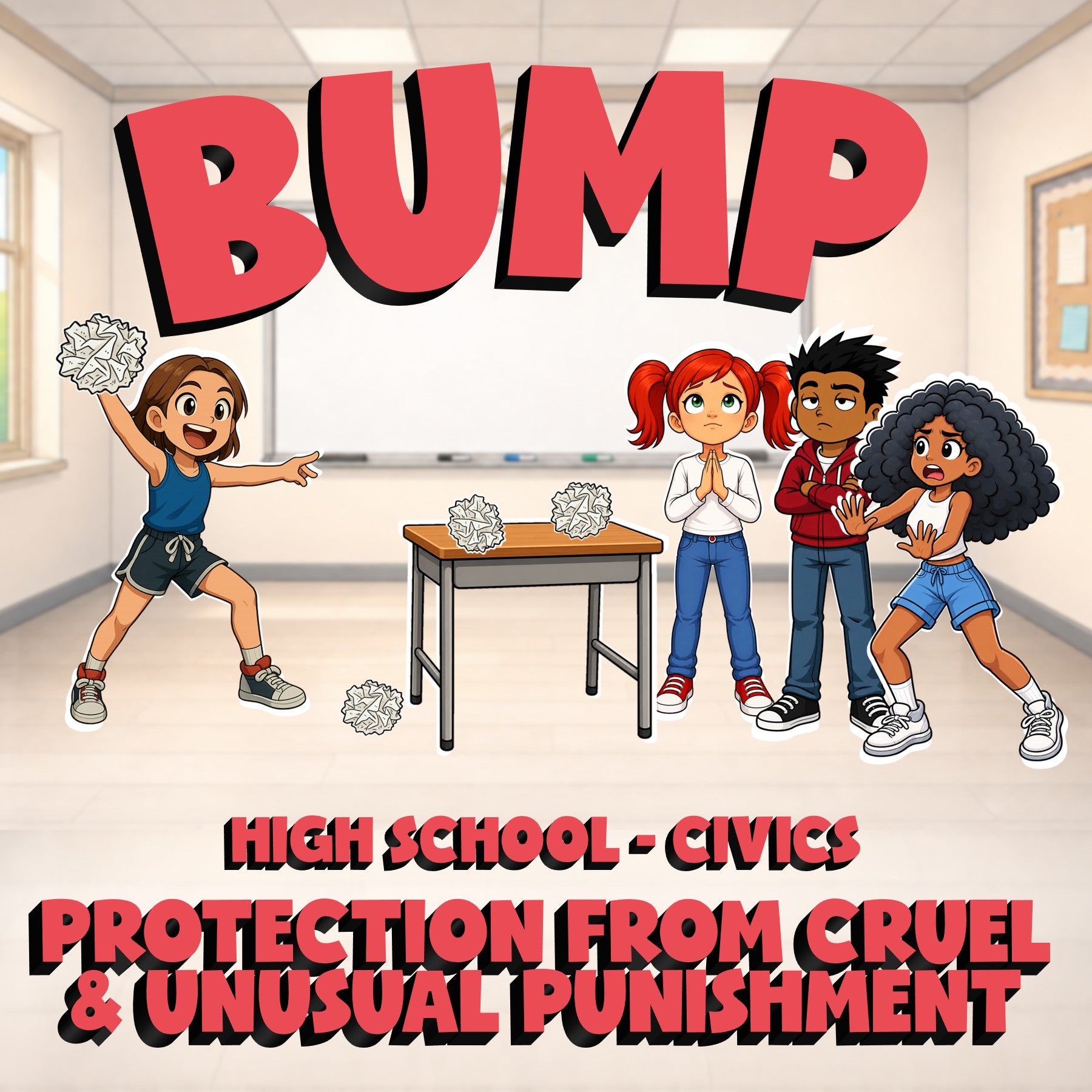 Protection from Cruel & Unusual Punishment BUMP Civics Game - No Prep Review
