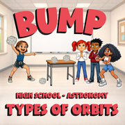 Types of Orbits BUMP Science Game - No Prep Astronomy Review Activity