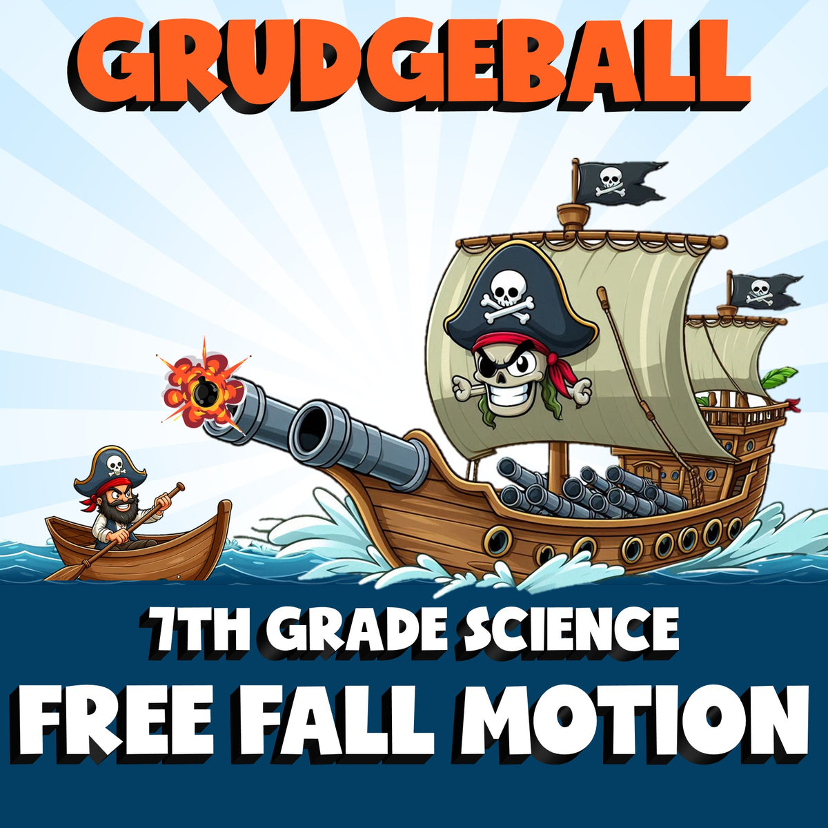 Free Fall Motion GRUDGEBALL Science Game - No Prep Grade 7 Review Activity