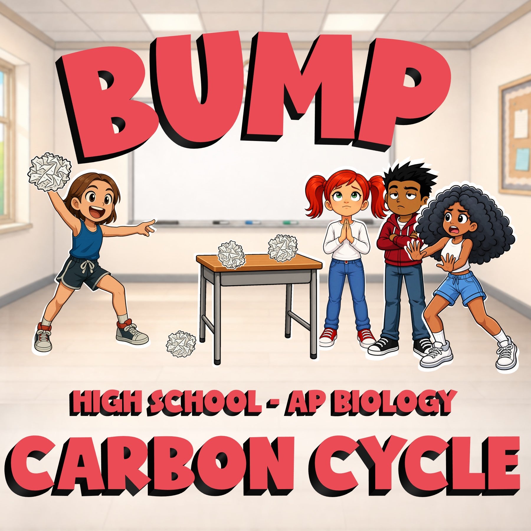 Carbon Cycle BUMP Science Game - No Prep AP Biology Review Activity