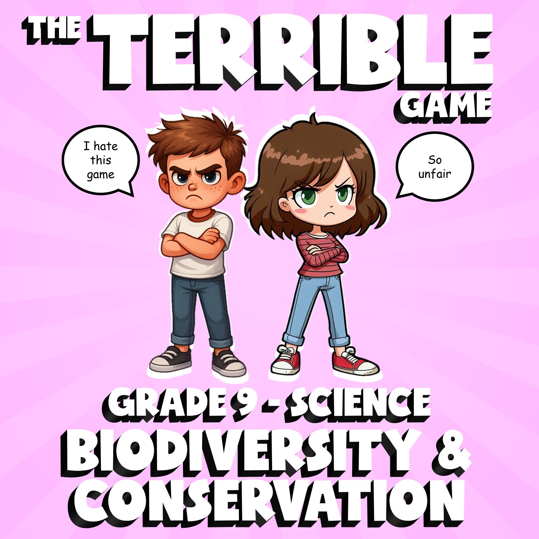 Biodiversity & Conservation THE TERRIBLE GAME - No Prep Grade 9 Science Review