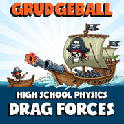 Drag Forces GRUDGEBALL Science Game - No Prep Physics Review Activity