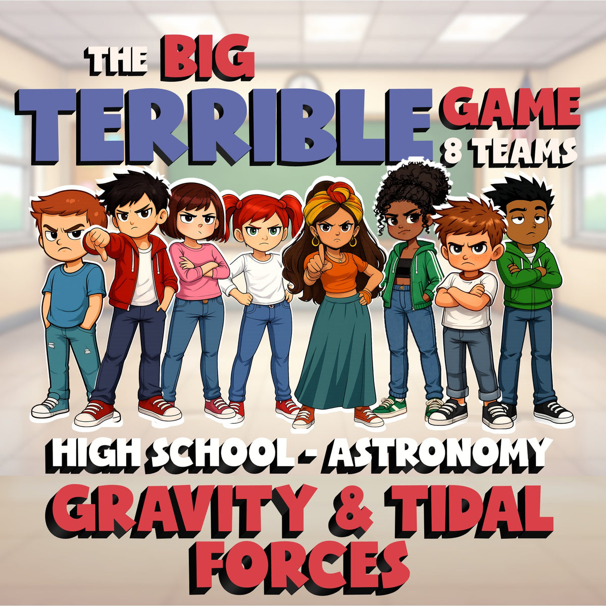 Gravity & Tidal Forces BIG TERRIBLE GAME - No Prep Astronomy Science Review