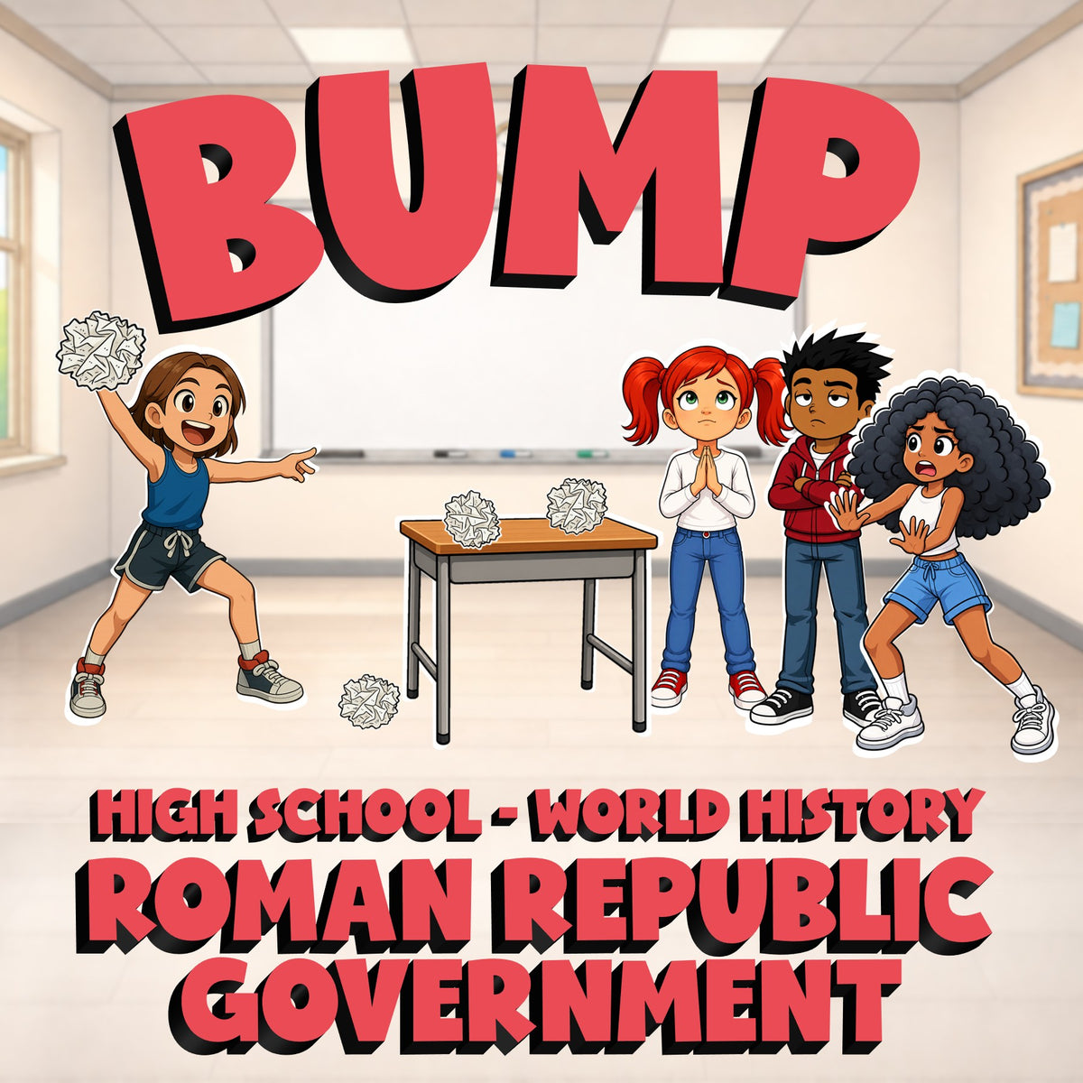 Roman Republic Government BUMP Game - No Prep World History Review Activity