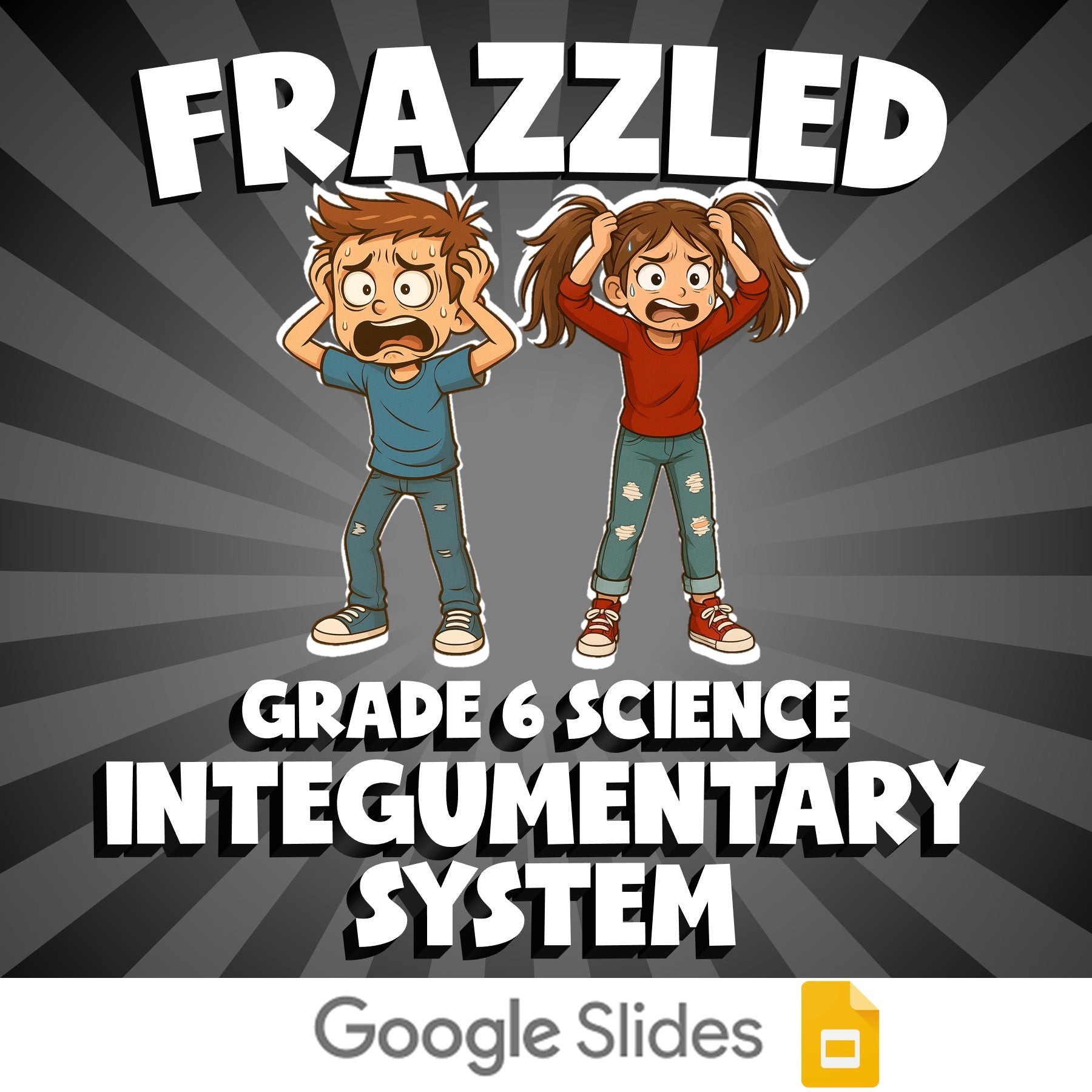 Integumentary System FRAZZLED Science Game - No Prep Grade 6 Review Activity