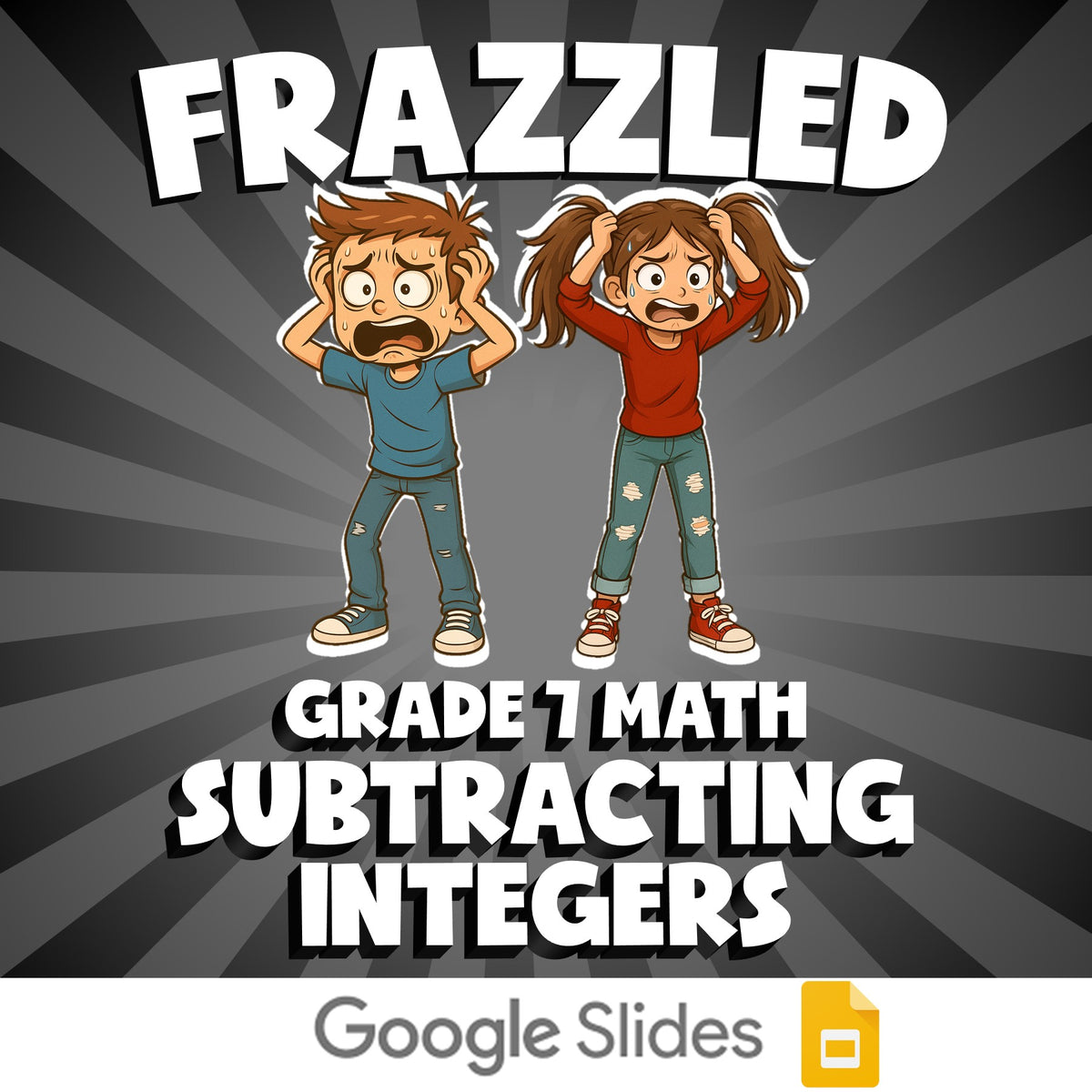 Subtracting Integers FRAZZLED Math Game - No Prep Grade 7 Review Activity