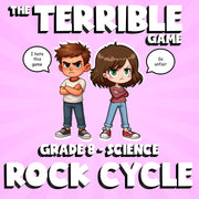 Rock Cycle THE TERRIBLE GAME - No Prep Grade 8 Science Review Activity