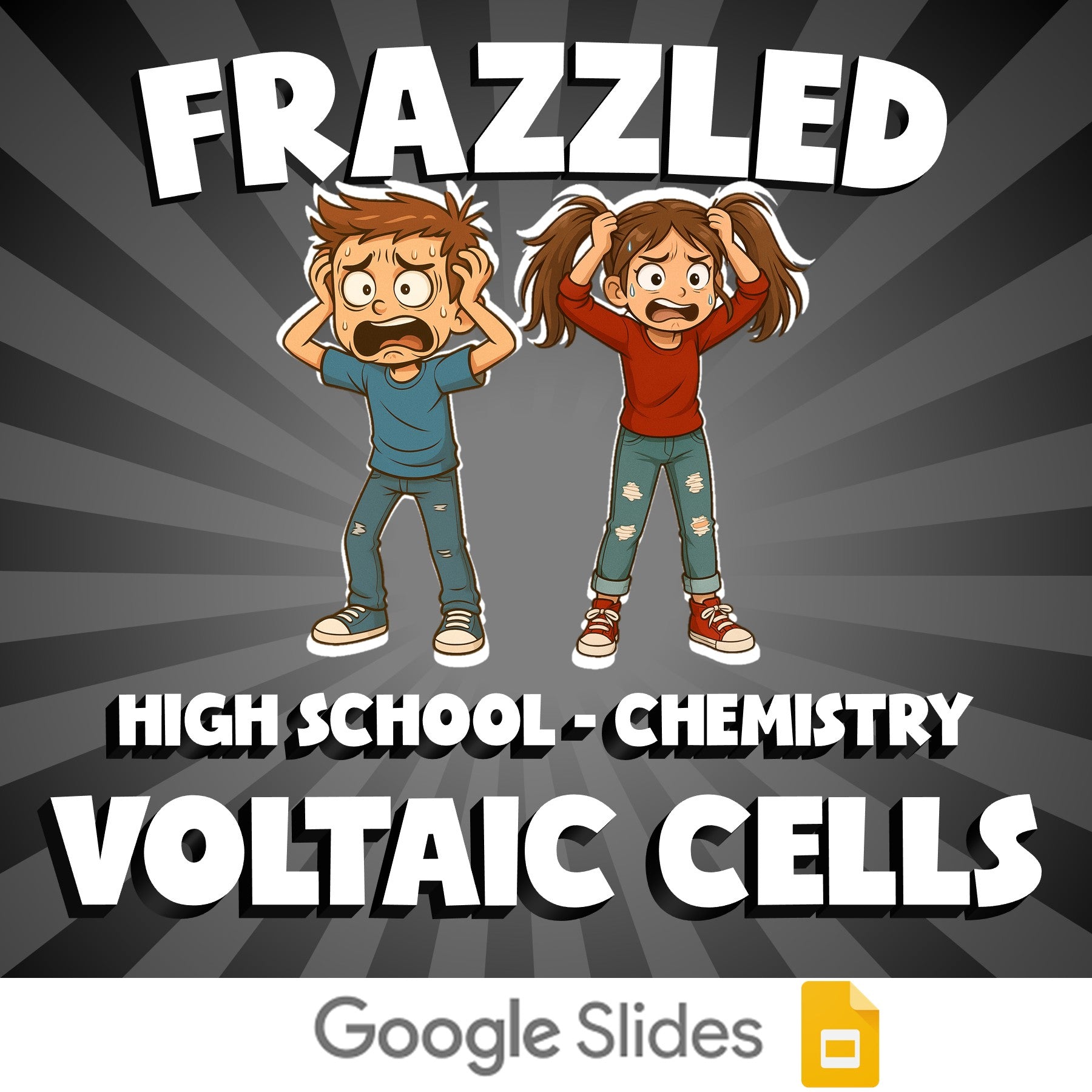 Voltaic Cells FRAZZLED Science Game - No Prep Chemistry Review Activity