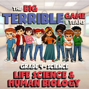 Life Science & Human Biology BIG TERRIBLE GAME - No Prep Grade 4 Science Review