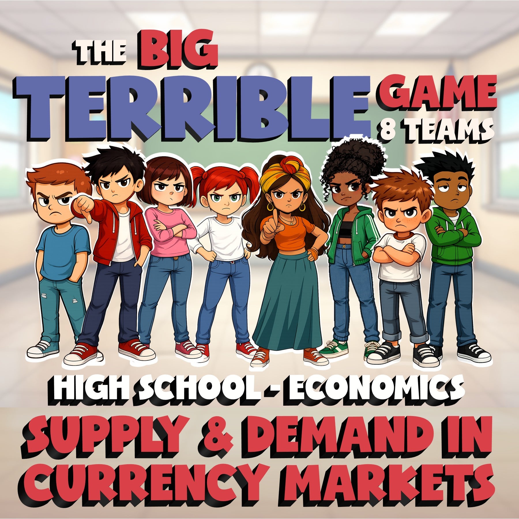Supply & Demand in Currency Markets BIG TERRIBLE GAME - No Prep Economics Review