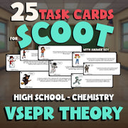VSEPR Theory SCOOT TASK CARDS Science Game - No Prep Chemistry Review Activity