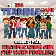 Multiplication One Step Word Problems BIG TERRIBLE GAME - Grade 3 Math Review