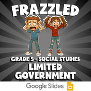 Limited Government FRAZZLED Socials Game - No Prep Grade 5 Review Activity