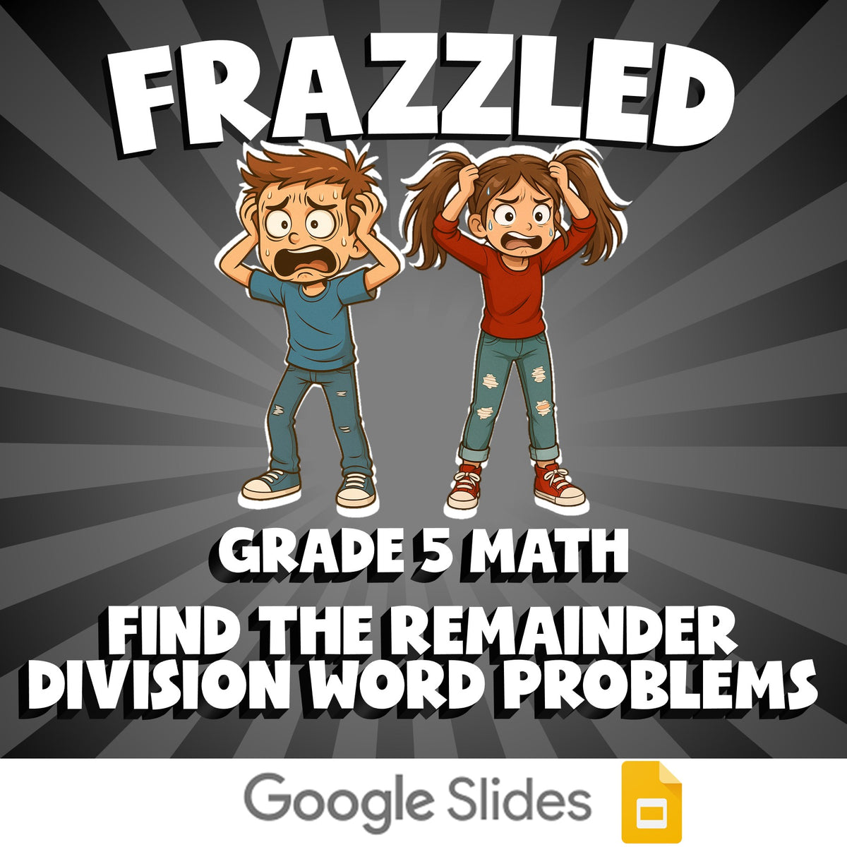 Find The Remainder Division Word Problems FRAZZLED Math Game - No Prep Grade 5