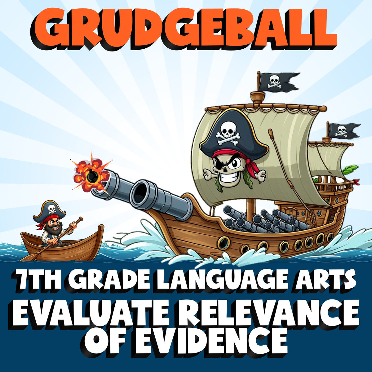 Evaluate Relevance of Evidence GRUDGEBALL ELA Game - No Prep Grade 7 Review