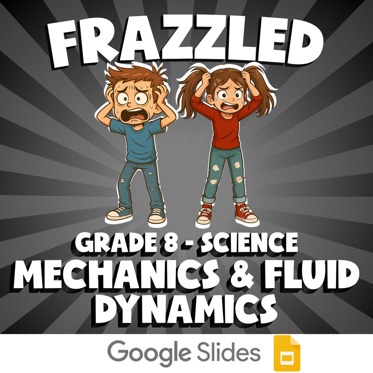 Mechanics & Fluid Dynamics FRAZZLED Science Game - No Prep Grade 8 Review
