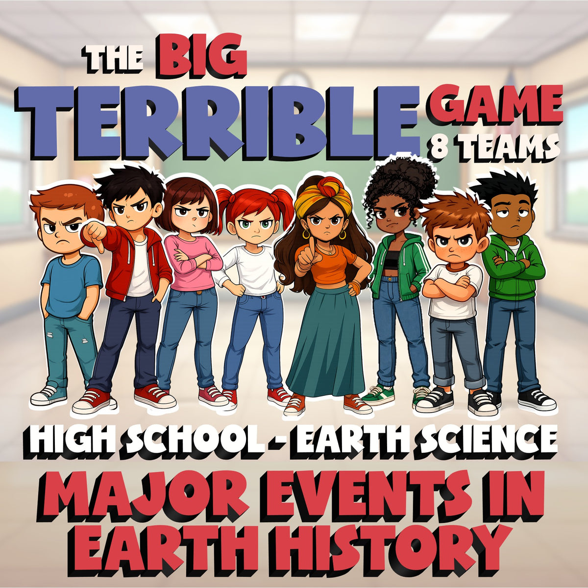 Major Events in Earth History BIG TERRIBLE GAME - No Prep Earth Science Review
