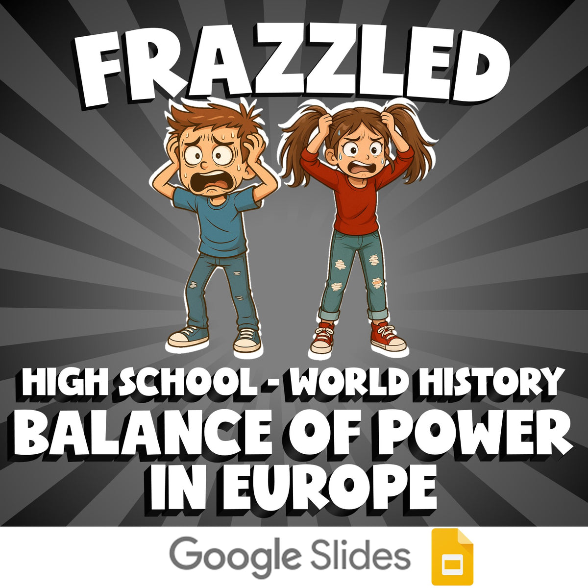 Balance of Power in Europe FRAZZLED Game - No Prep World History Review Activity