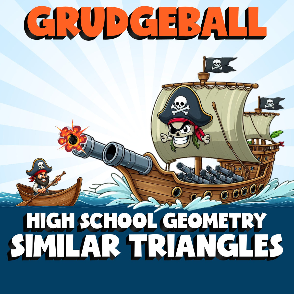 Similar Triangles GRUDGEBALL Math Game - No Prep Geometry Review Activity