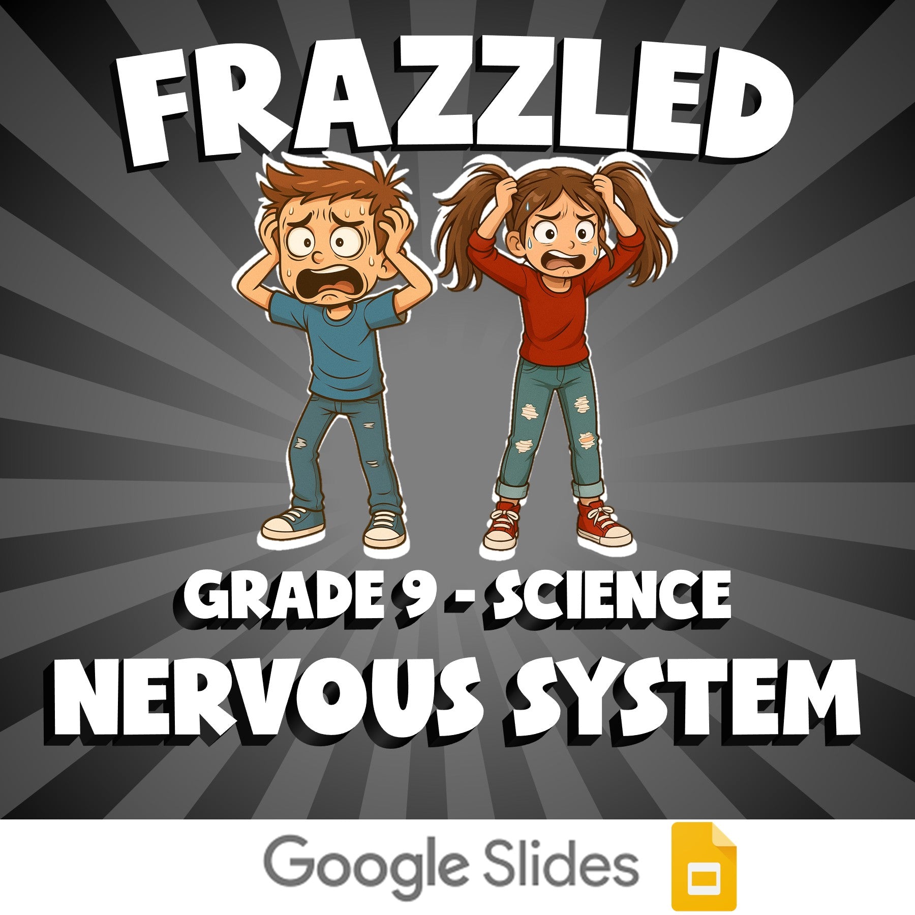 Nervous System FRAZZLED Science Game - No Prep Grade 9 Review Activity