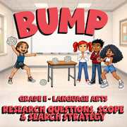 Research Questions, Scope & Search Strategy BUMP ELA Game - No Prep Grade 11
