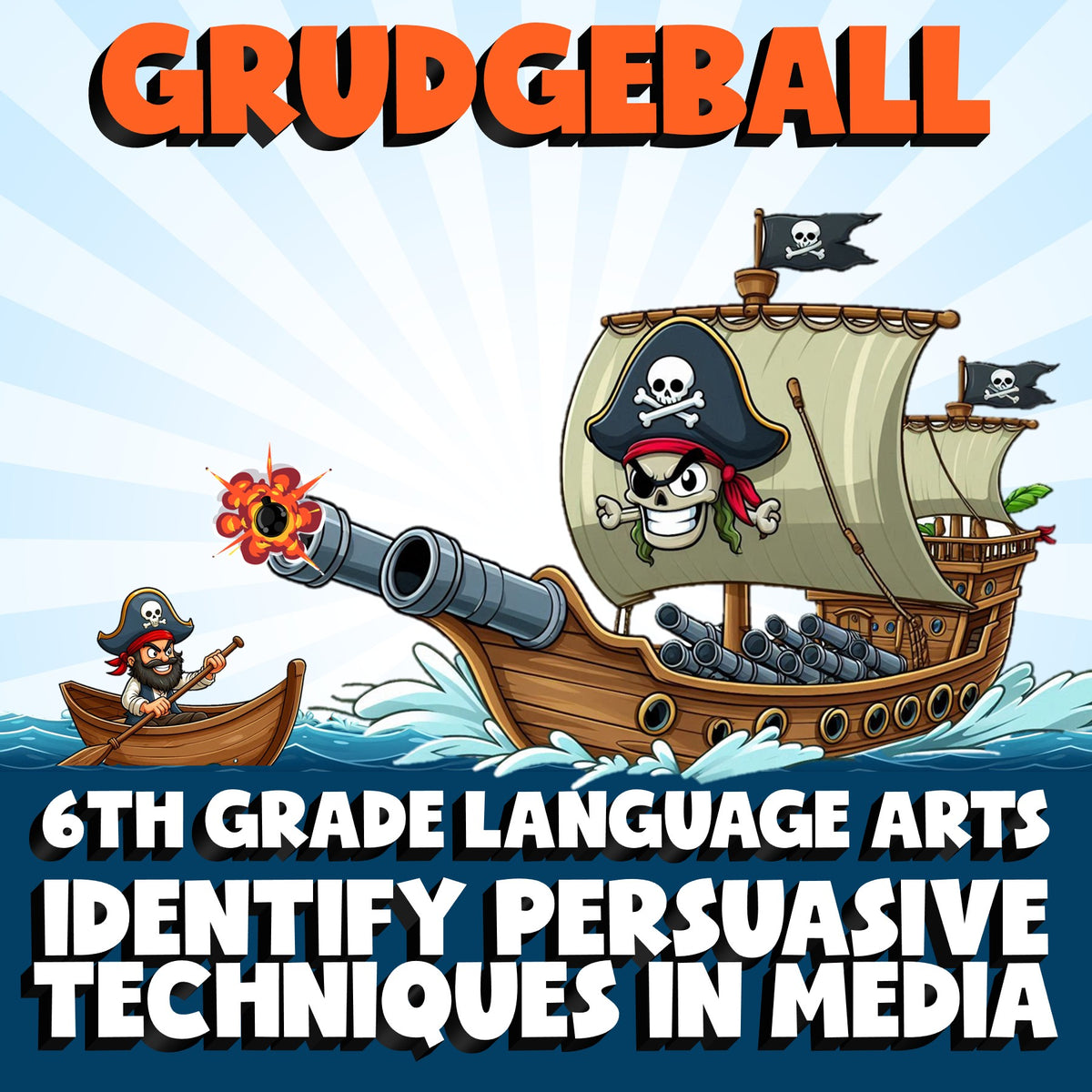 Identify Persuasive Techniques in Media GRUDGEBALL ELA Game - No Prep Grade 6