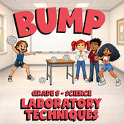 Laboratory Techniques BUMP Science Game - No Prep Grade 8 Review Activity