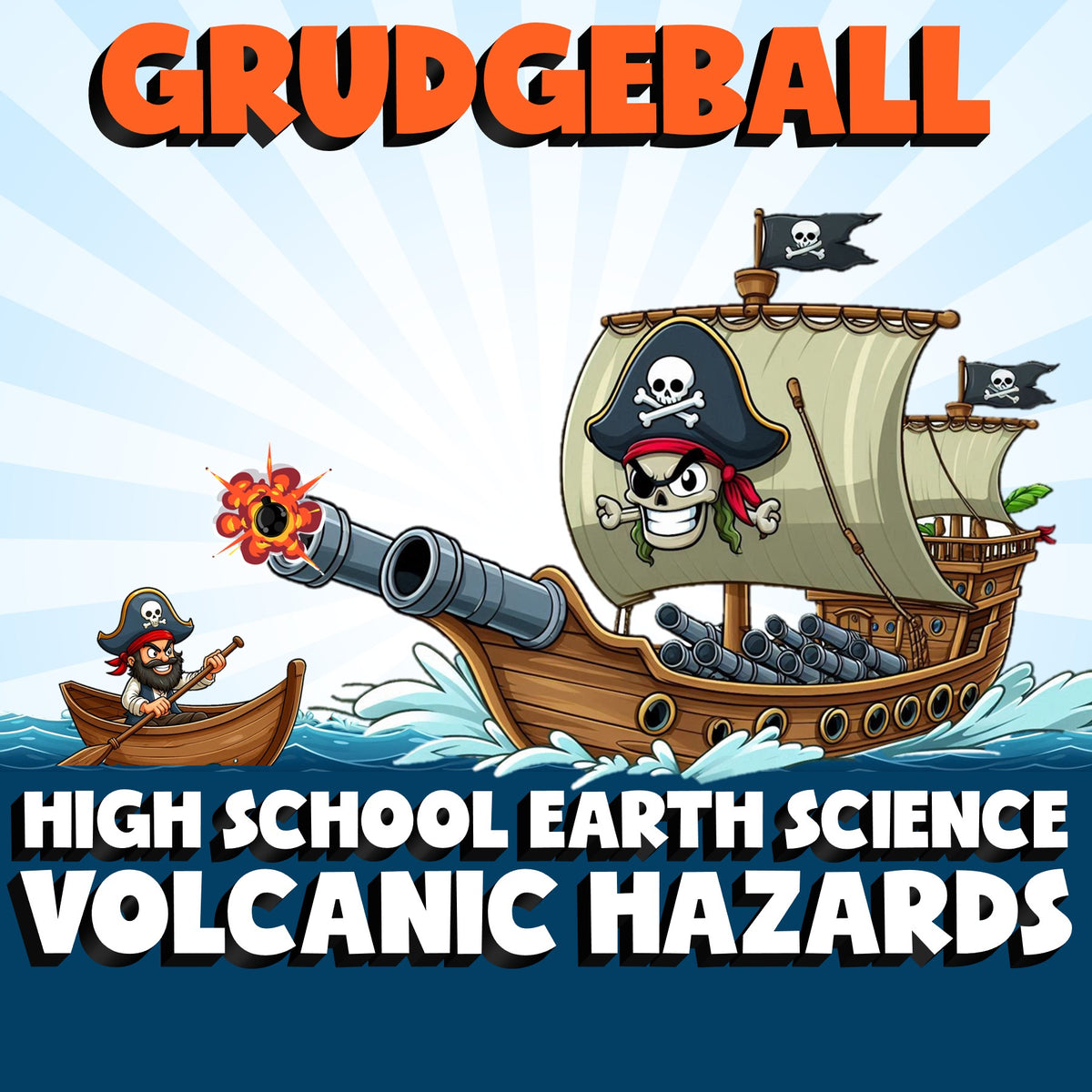 Volcanic Hazards GRUDGEBALL Game - No Prep Earth Science Review Activity