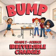 Irreversible Changes BUMP Science Game - No Prep Grade 3 Review Activity