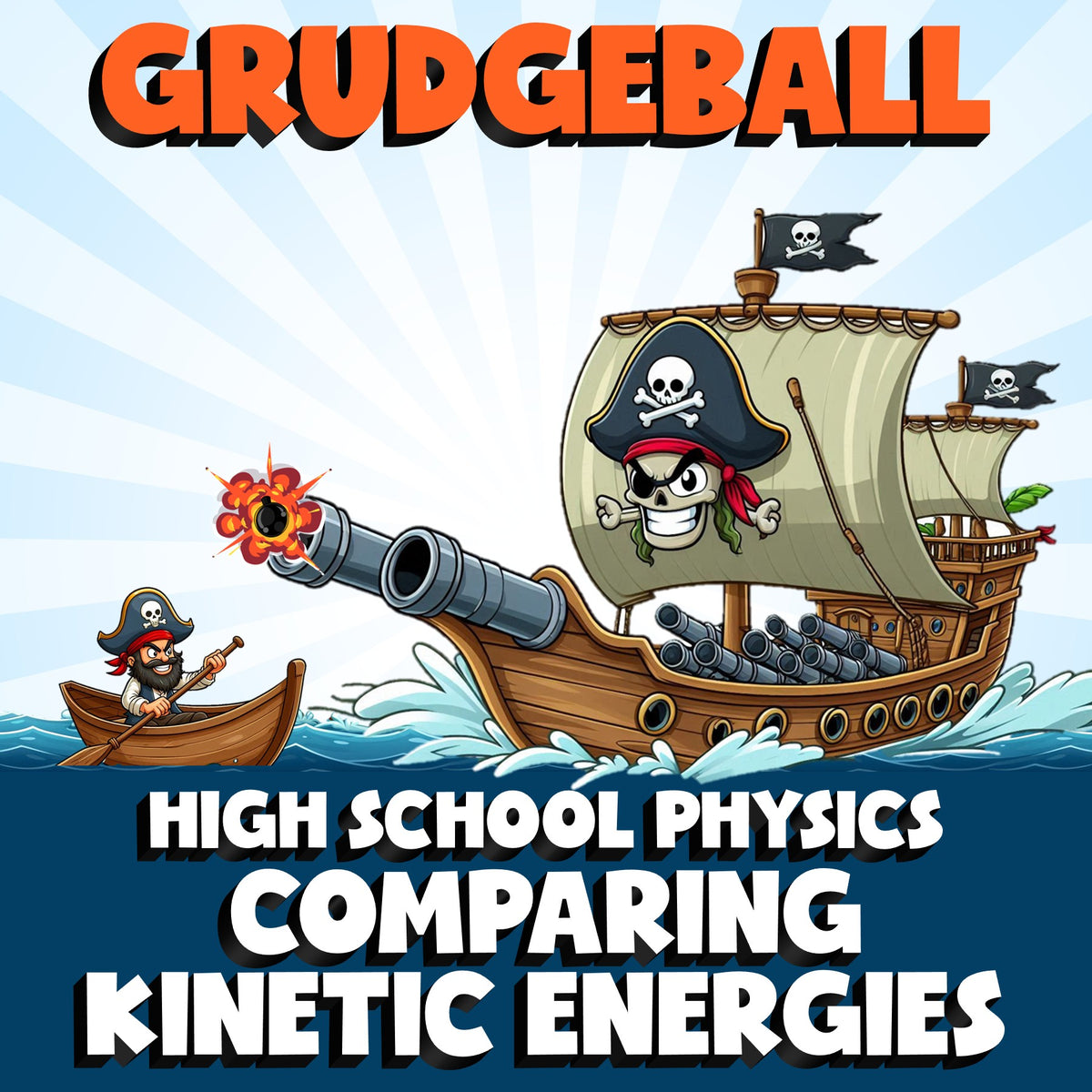 Comparing Kinetic Energies GRUDGEBALL Science Game - No Prep Physics Review