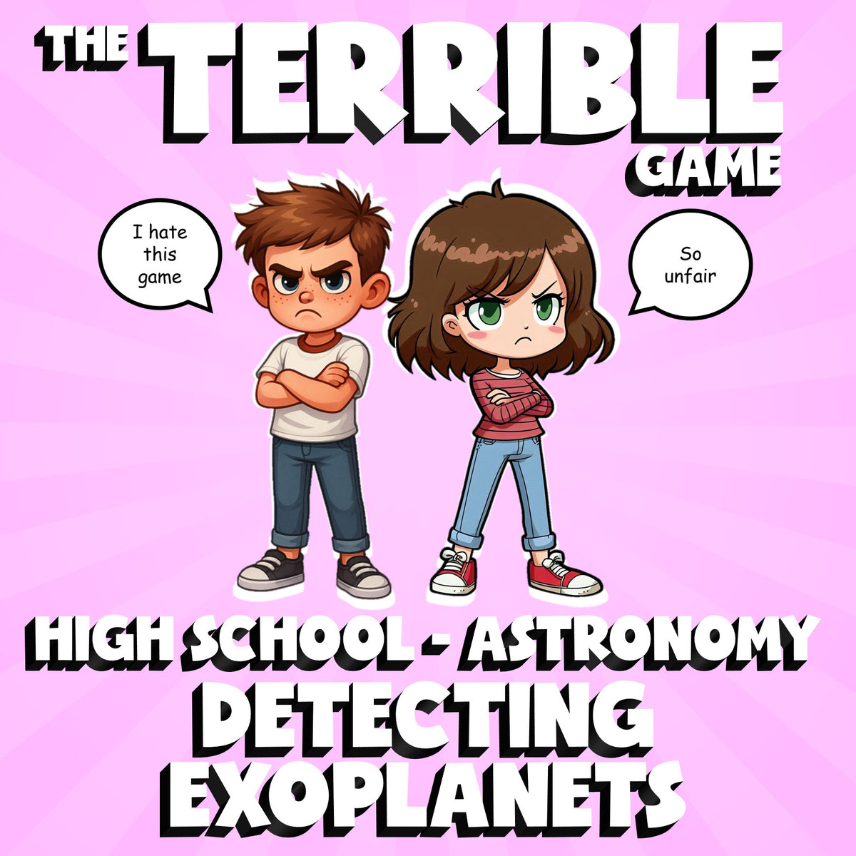Detecting Exoplanets THE TERRIBLE GAME - No Prep Astronomy Science Review