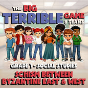Schism Between Byzantine East & West BIG TERRIBLE GAME - Grade 7 Socials Review