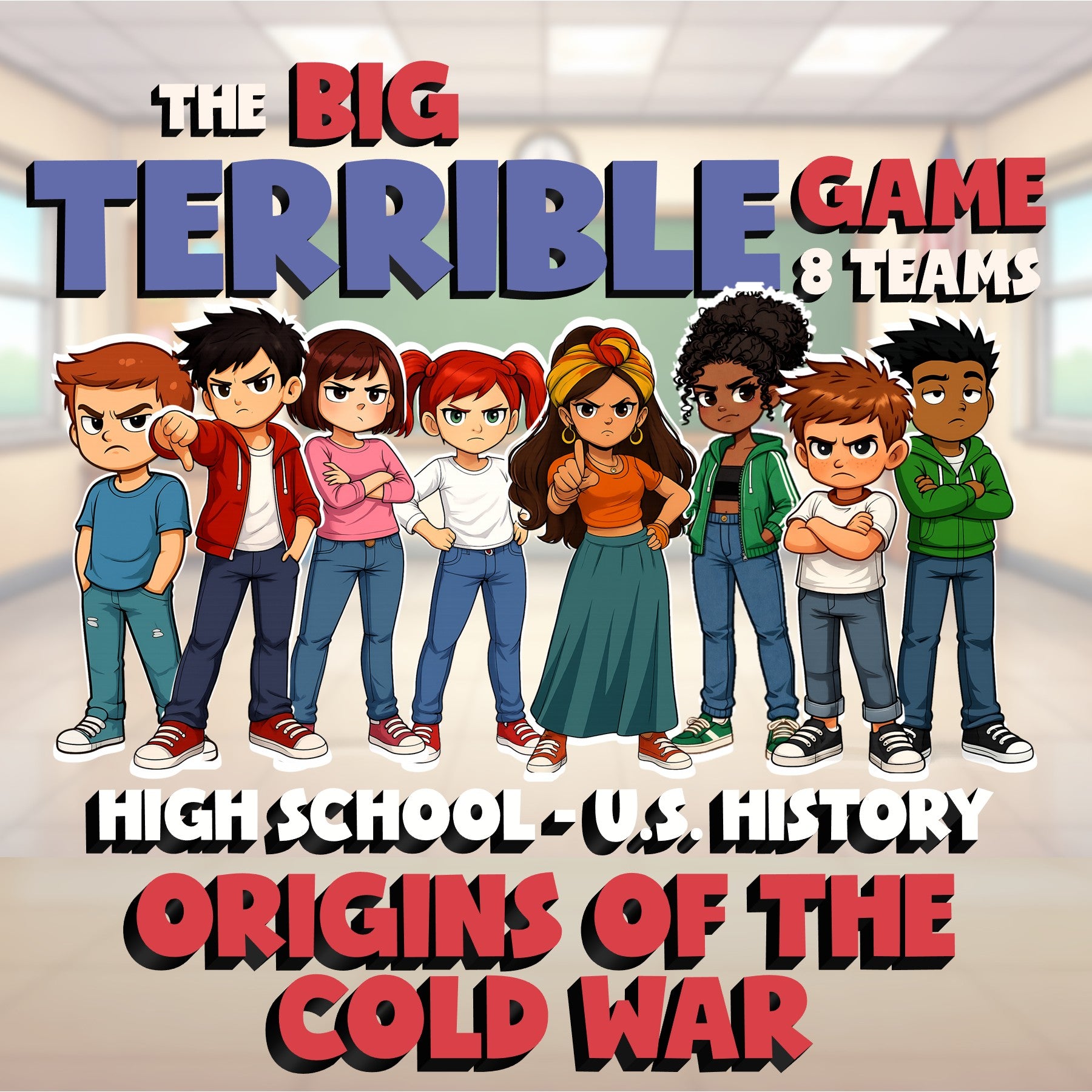 Origins of the Cold War BIG TERRIBLE GAME - No Prep U.S. History Review Activity