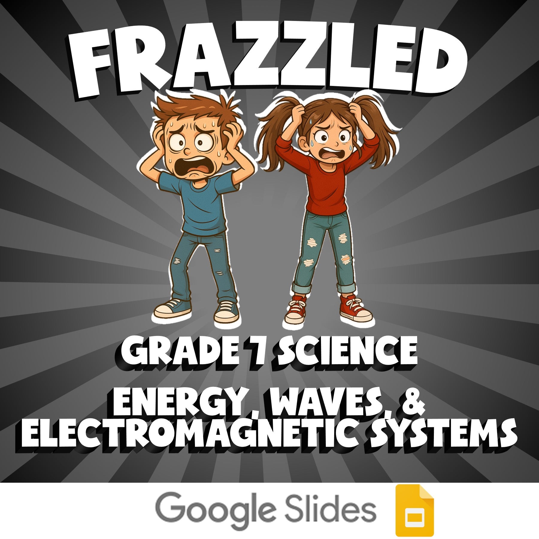 Energy, Waves, & Electromagnetic Systems FRAZZLED Science Game - No Prep Grade 7