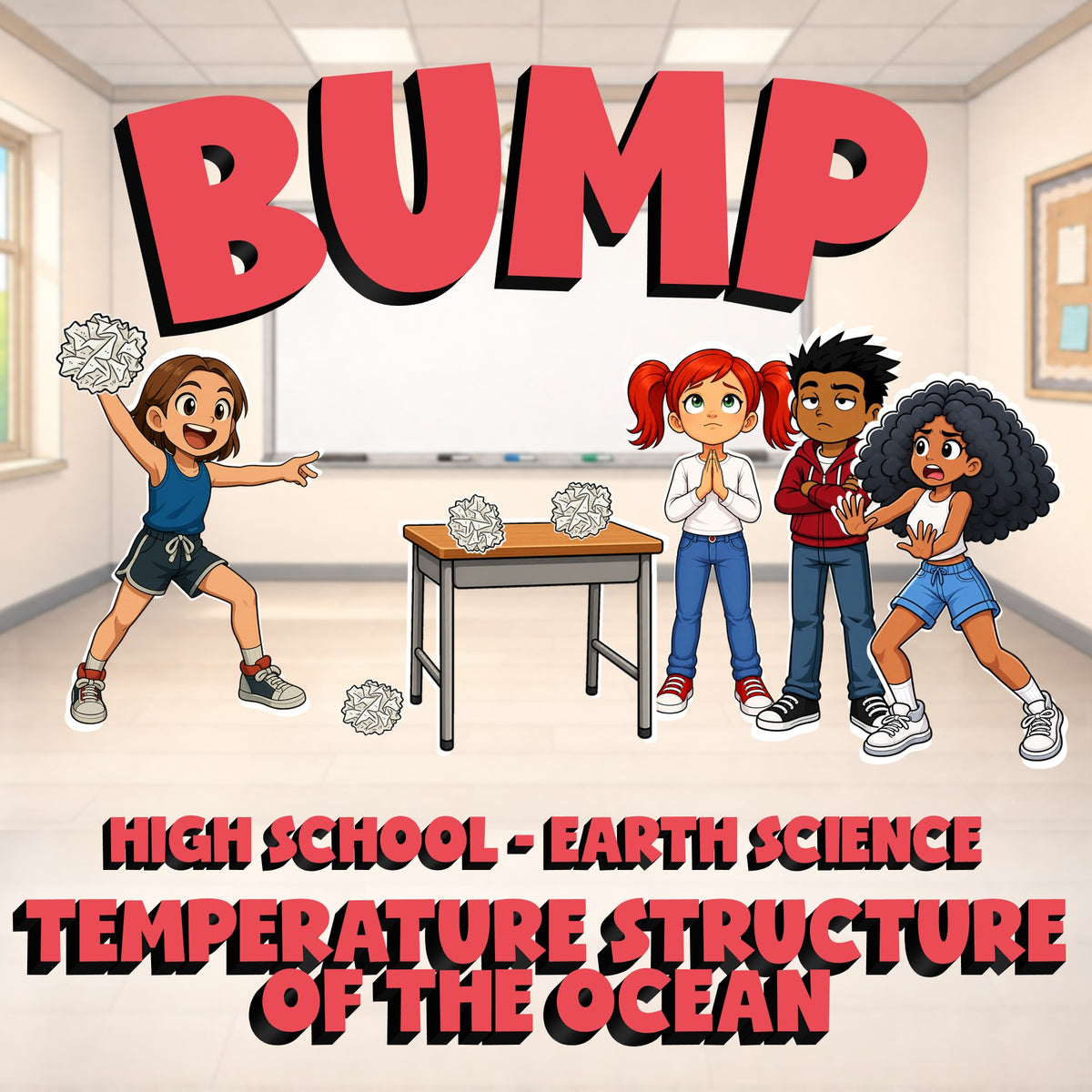 Temperature Structure of the Ocean BUMP Game - No Prep Earth Science Review