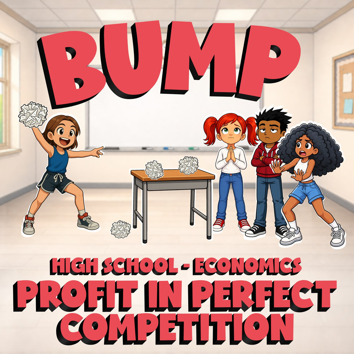 Profit in Perfect Competition BUMP Economics Game - No Prep Review Activity