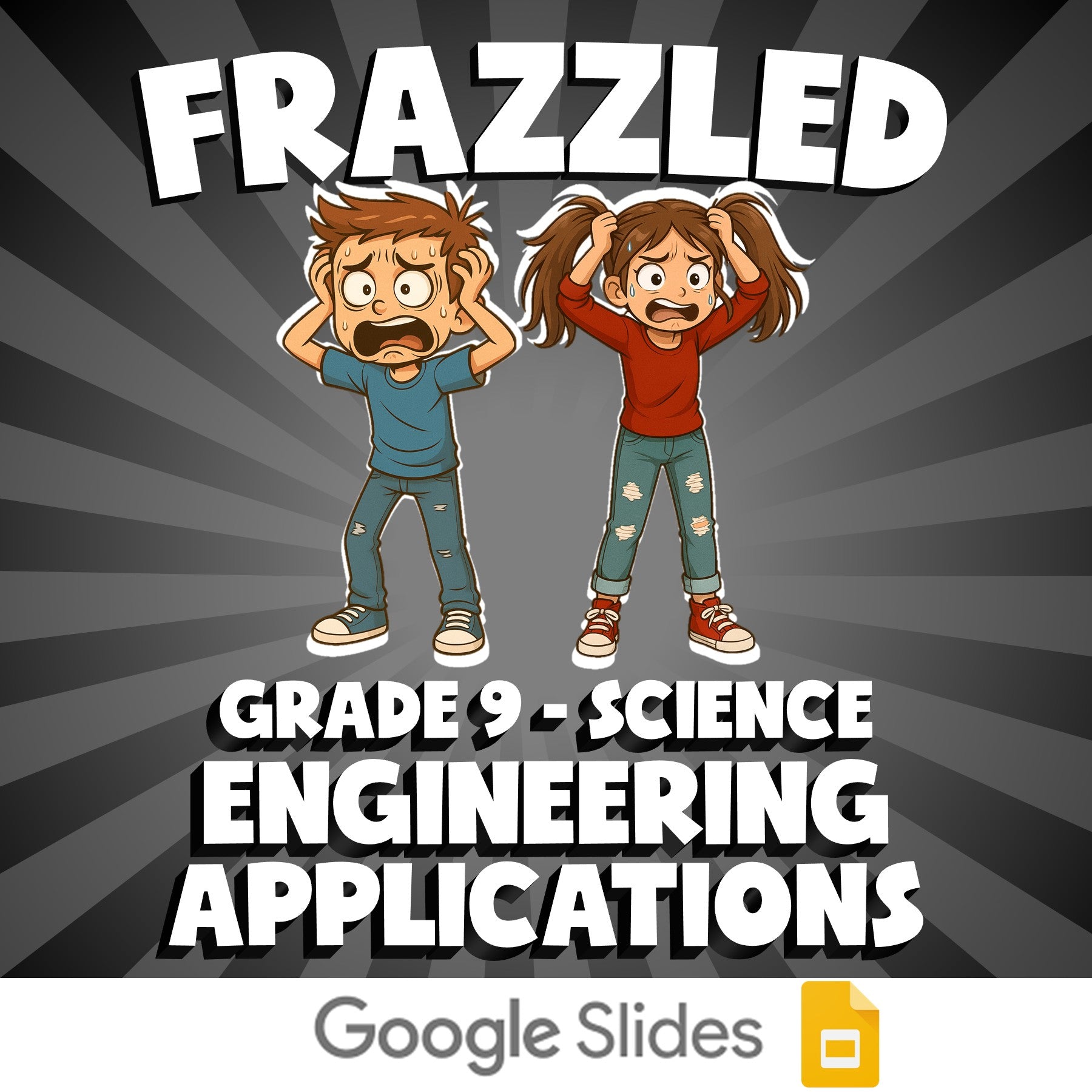 Engineering Applications FRAZZLED Science Game - No Prep Grade 9 Review Activity