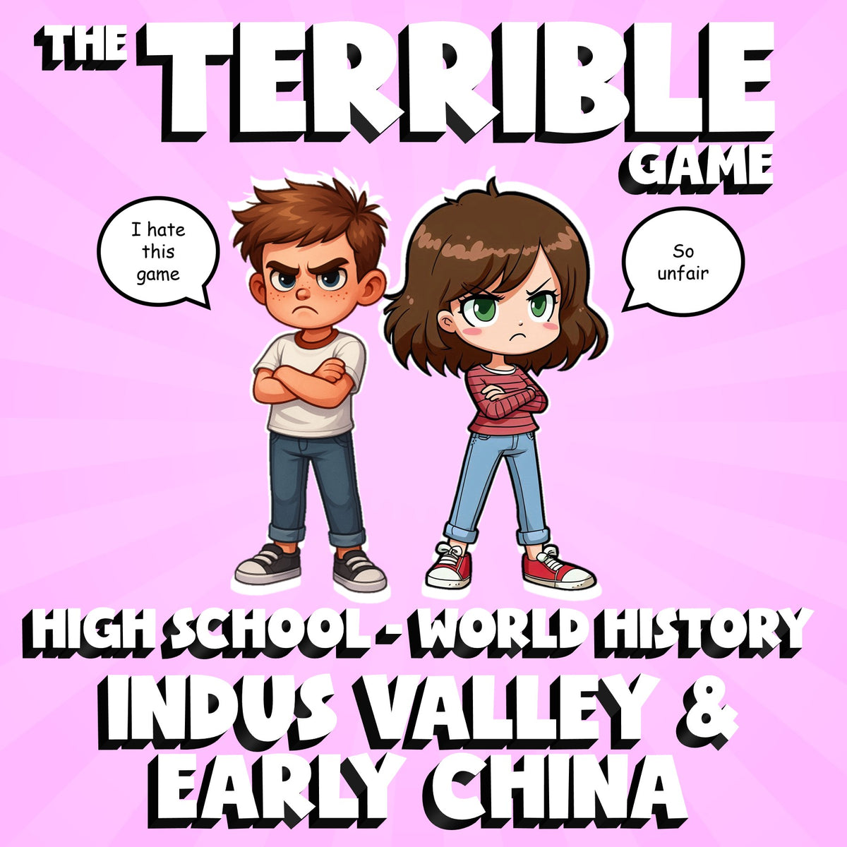 Indus Valley & Early China THE TERRIBLE GAME - No Prep World History Review