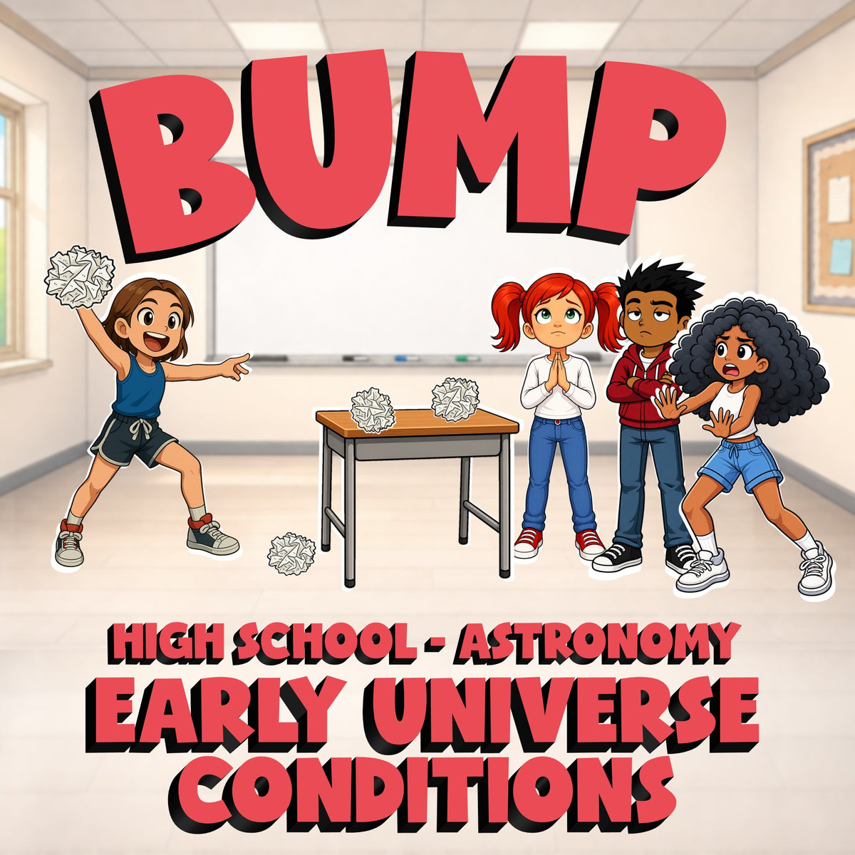 Early Universe Conditions BUMP Science Game - No Prep Astronomy Review Activity