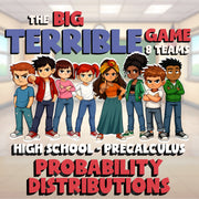 Probability Distributions BIG TERRIBLE GAME - No Prep PreCalculus Math Review
