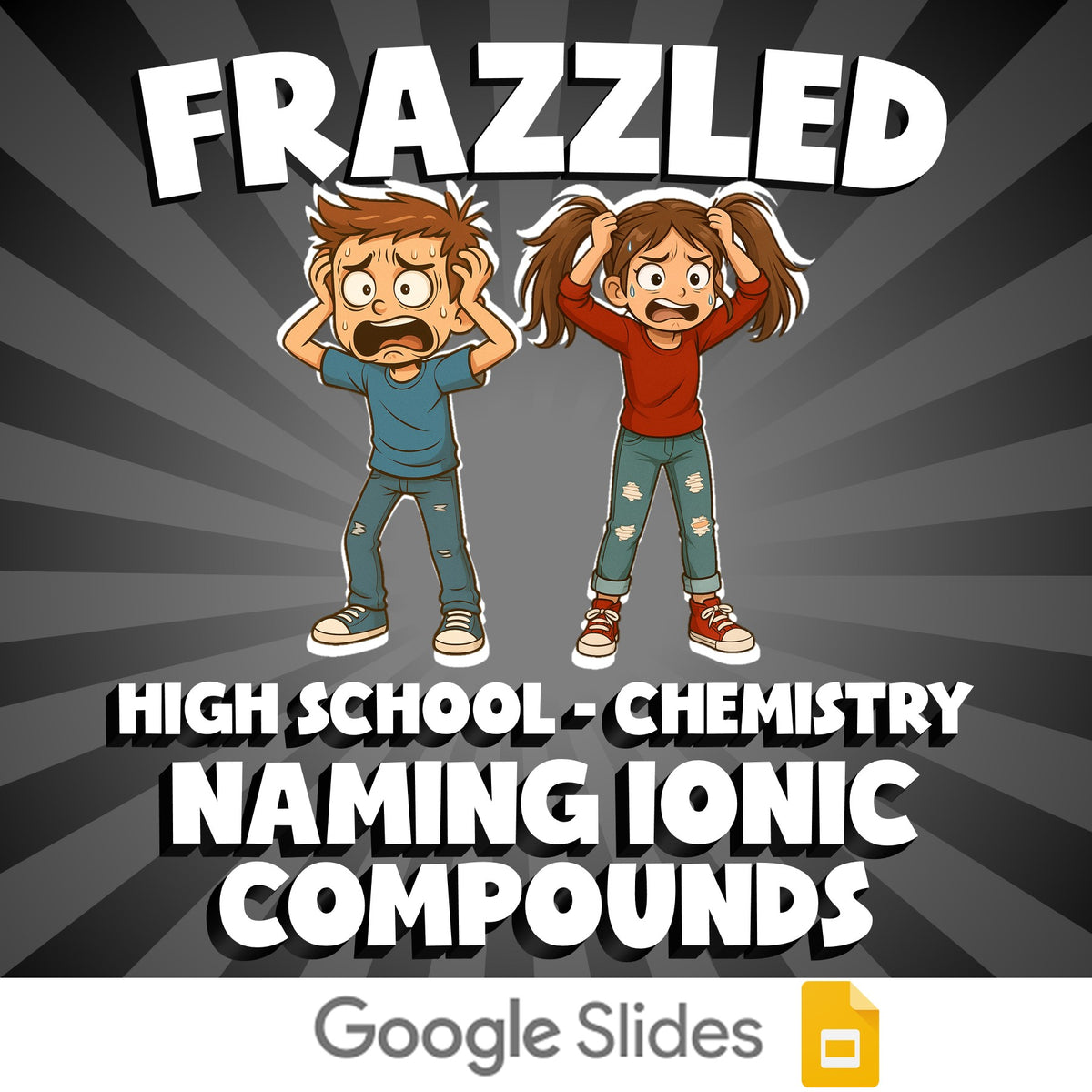 Naming ionic Compounds FRAZZLED Science Game - No Prep Chemistry Review Activity