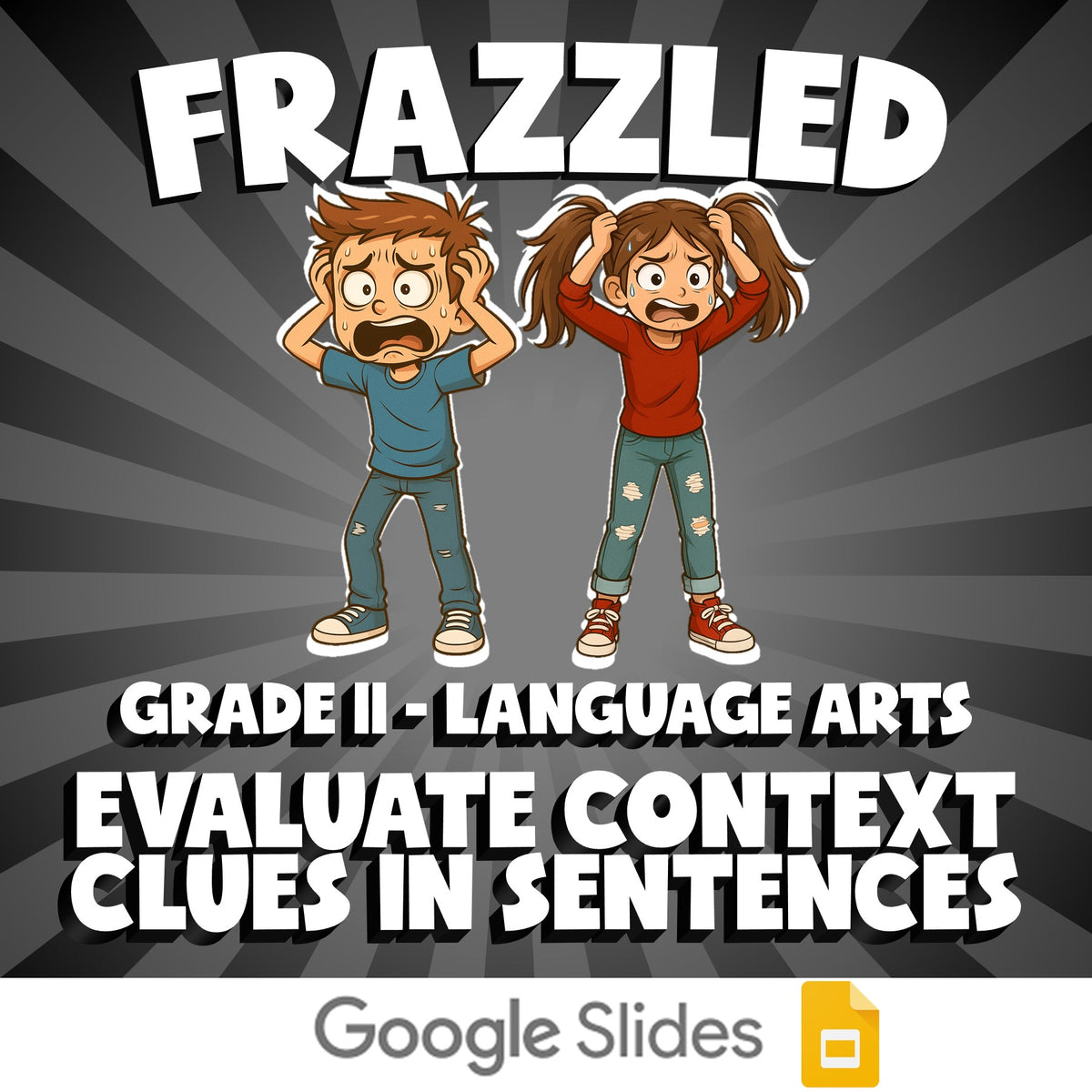 Evaluate Context Clues in Sentences FRAZZLED ELA Game - No Prep Grade 11 Review