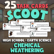 Chemical Weathering SCOOT TASK CARDS Game - No Prep Earth Science Review