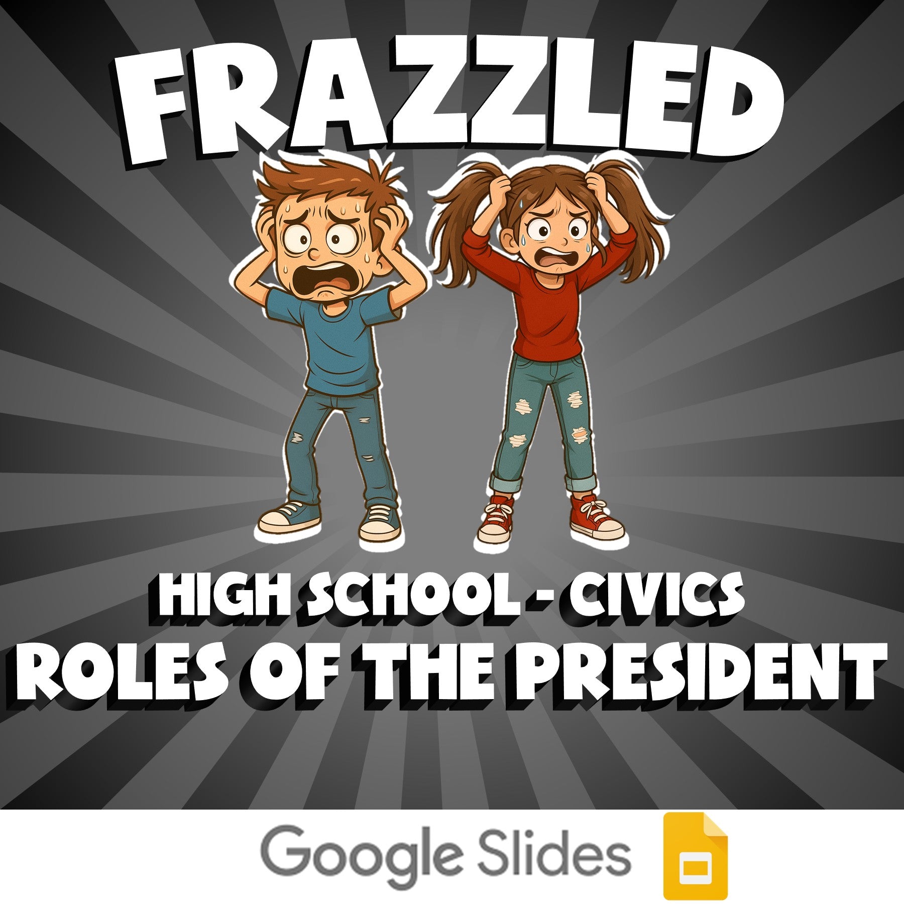 Roles of the President FRAZZLED Civics Game - No Prep Review Activity