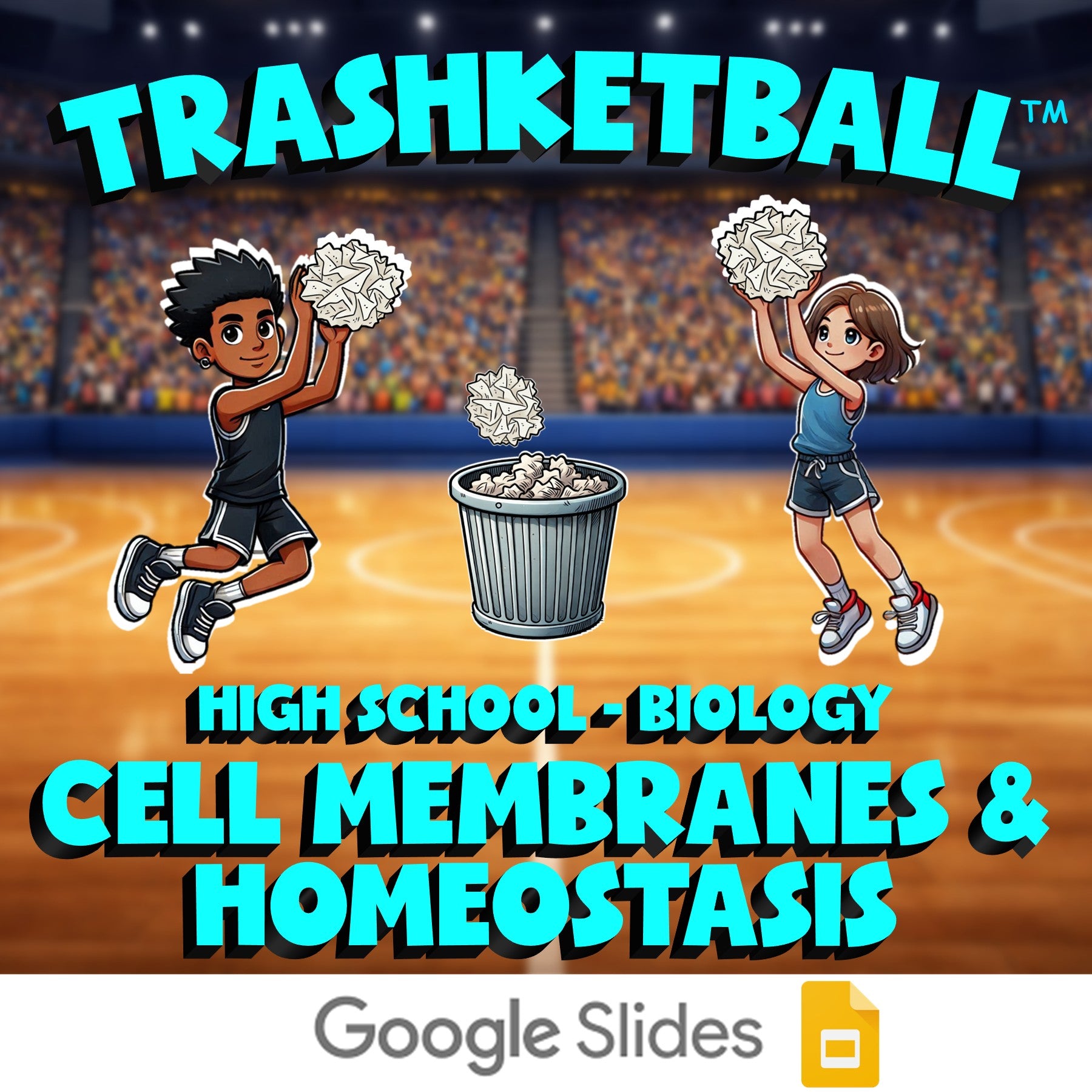 Cell Membranes & Homeostasis TRASHKETBALL Science Game - No Prep Biology Review