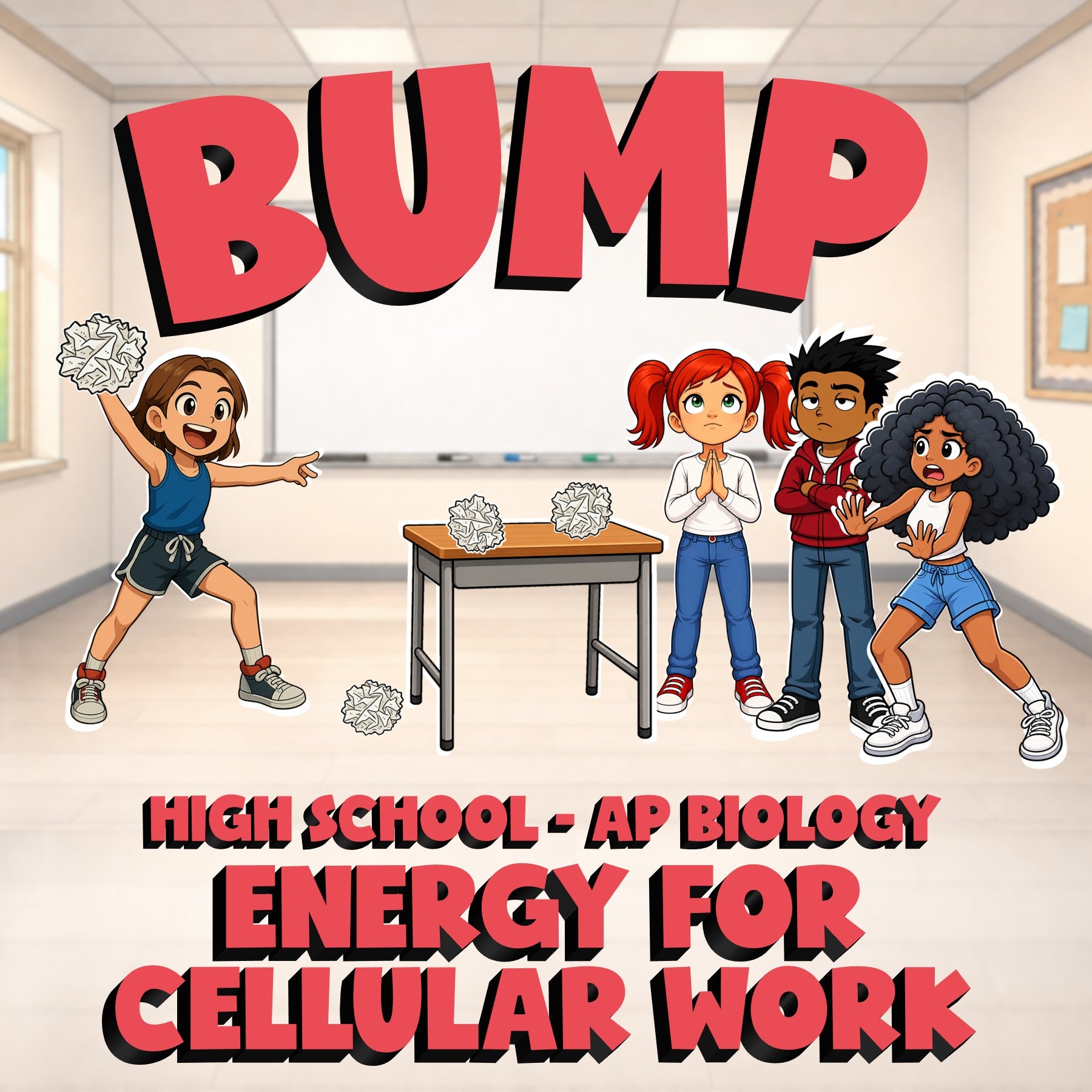 Energy for Cellular Work BUMP Science Game - No Prep AP Biology Review Activity