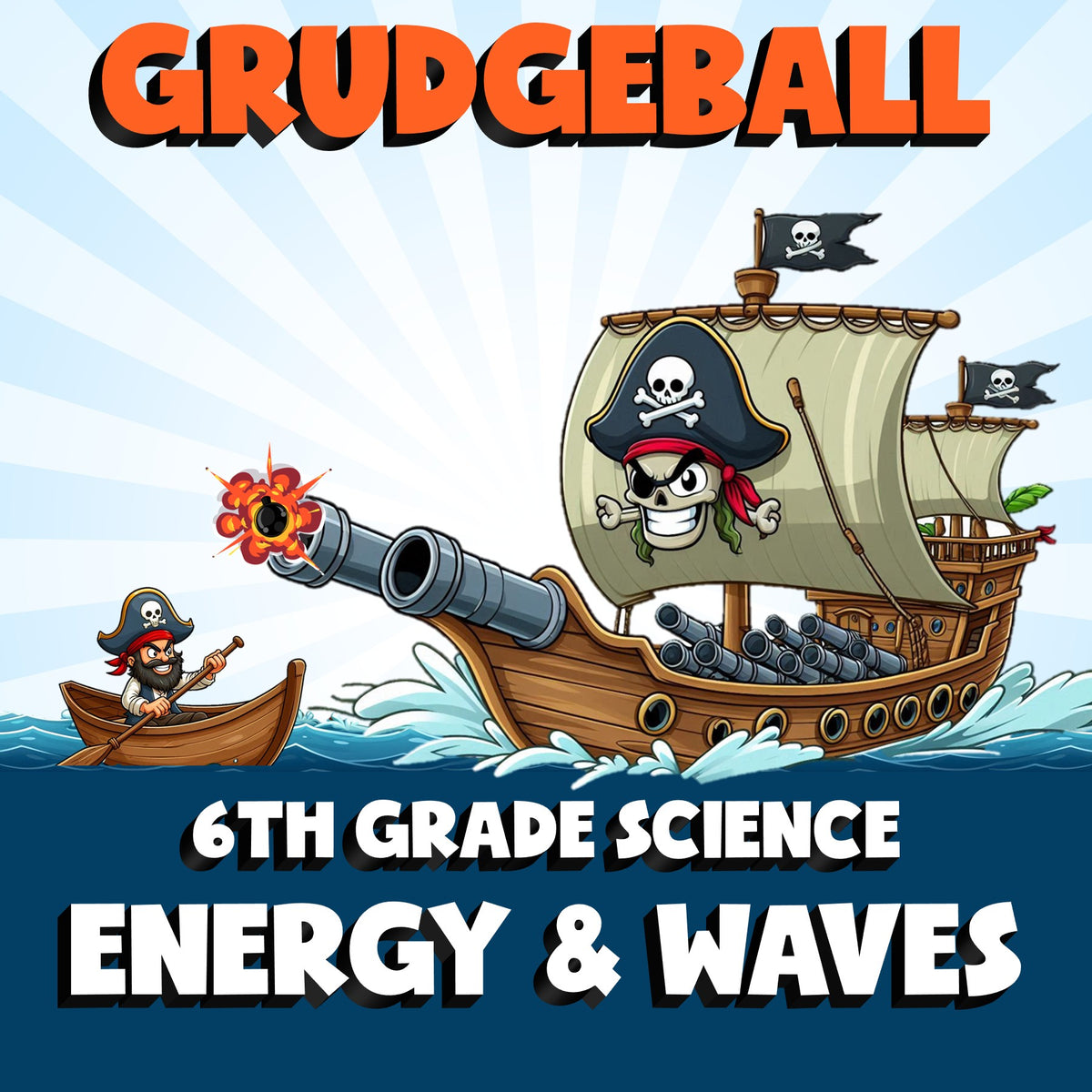 Energy & Waves GRUDGEBALL Science Game - No Prep Grade 6 Review Activity