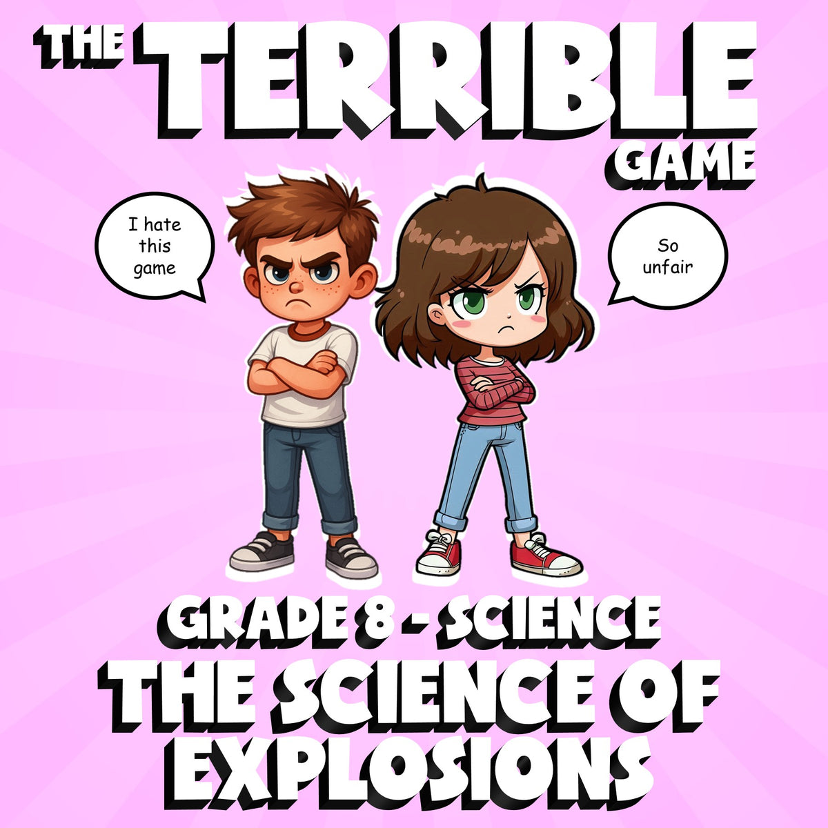 The Science of Explosions THE TERRIBLE GAME - No Prep Grade 8 Science Review