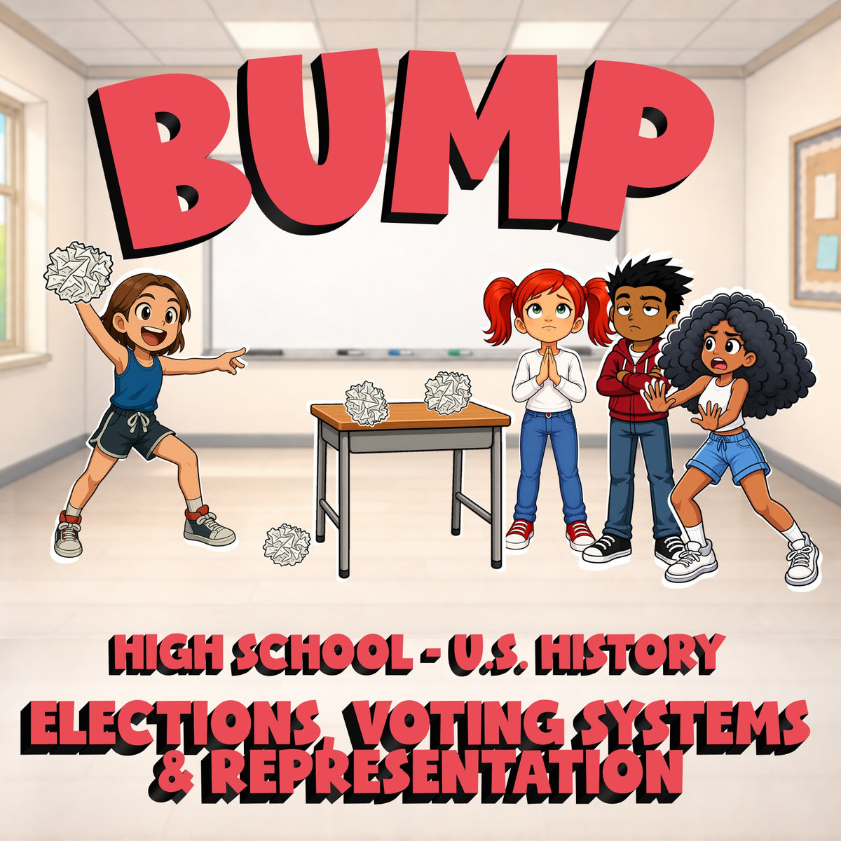 Elections, Voting Systems & Representation BUMP U.S. History Game - No Prep